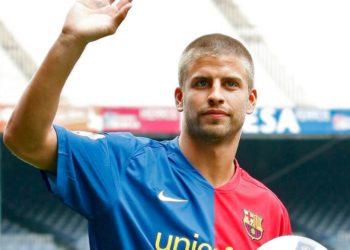 Piqué antes del Barcelona