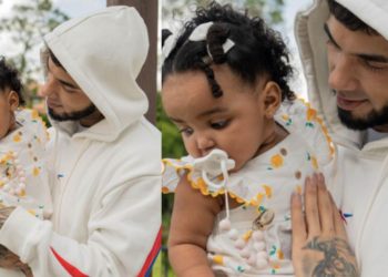 Anuel mostró las primeras fotos con su hija Gianella