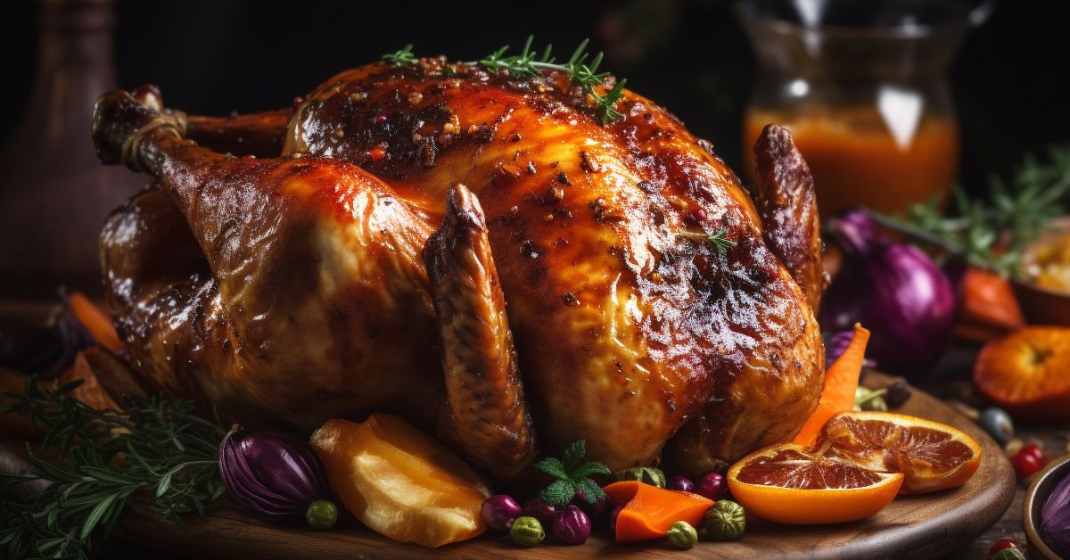 Pavo navideño: lleva un glaseado de mandarina jugoso